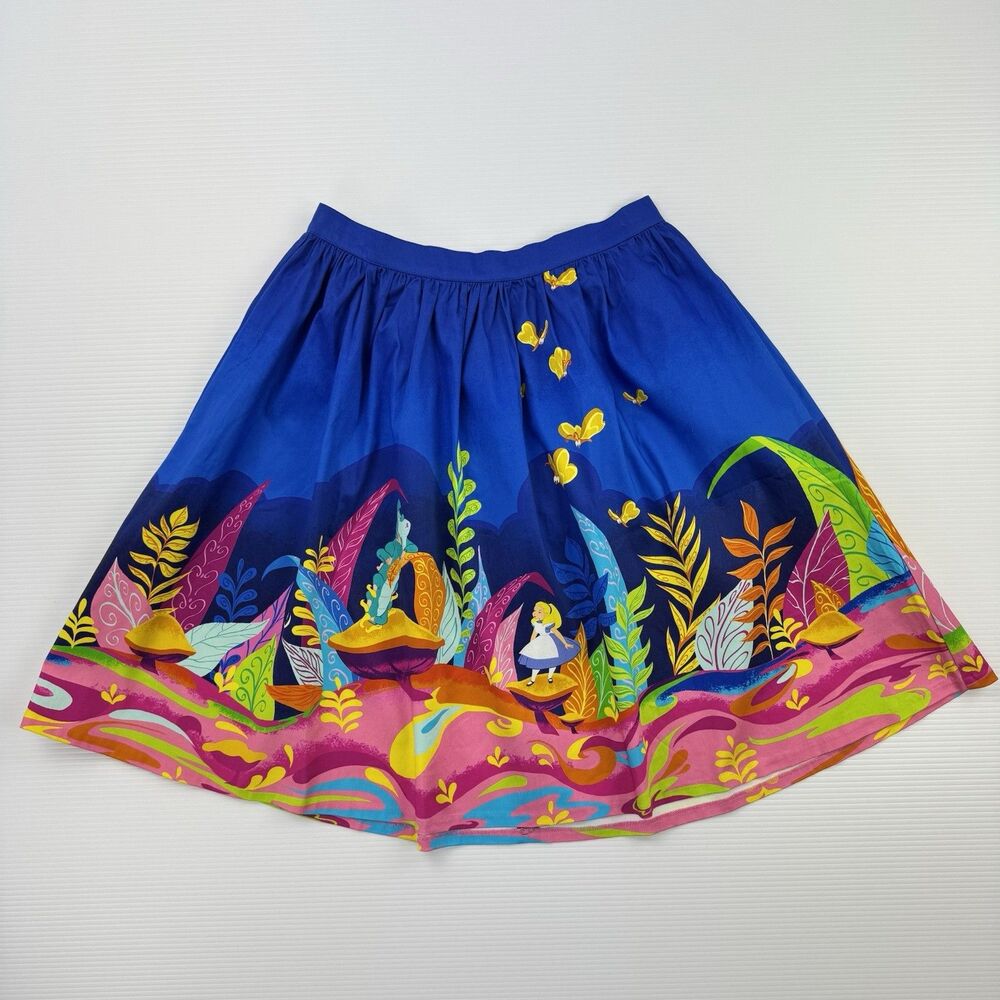 Disney Stitch Shoppe Loungefly Alice Caterpillar Dream Sandy Skirt M NWT Pin - Picture 7 of 16